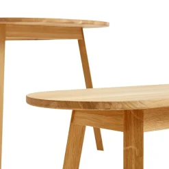 HAY Benches*Triangle Leg bench, Oiled oak 200 cm Beige