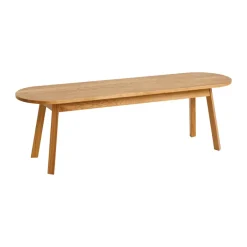 HAY Benches*Triangle Leg bench, water-based lacquered oak, 200 cm Beige