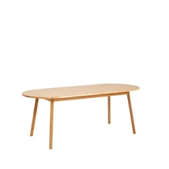 HAY Dining Tables*Triangle Leg dining table, Lacquered oak, 200x85 cm Beige
