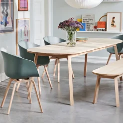 HAY Dining Tables*Triangle Leg dining table, Lacquered oak, 250x85 cm Beige