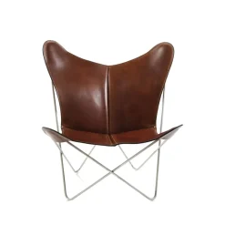 OX Denmarq Armchairs & Footstools*Trifolium bat armchair, Leather cognac Brown
