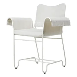 GUBI Seating|Balcony Furniture*Tropique chair with fringe, semi matt-Leslie 06 White