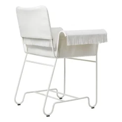 GUBI Seating|Balcony Furniture*Tropique chair with fringe, semi matt-Leslie 06 White