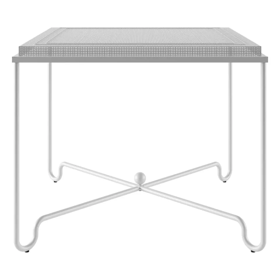 GUBI Table For Outdoor Use*Tropique table 90x90x75 cm, Classic semi matt White
