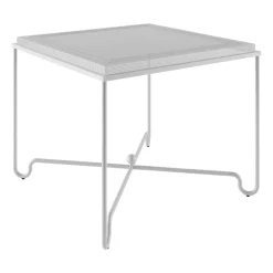 GUBI Table For Outdoor Use*Tropique table 90x90x75 cm, Classic semi matt White