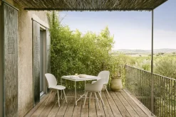 GUBI Table For Outdoor Use*Tropique table 90x90x75 cm, Classic semi matt White