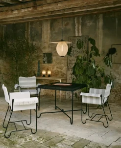 GUBI Table For Outdoor Use*Tropique table 90x90x75 cm, Classic Black