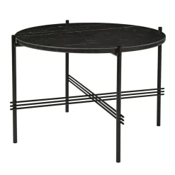 GUBI Coffee Tables*Ts sofa table legs O 55 Cm, marble Black