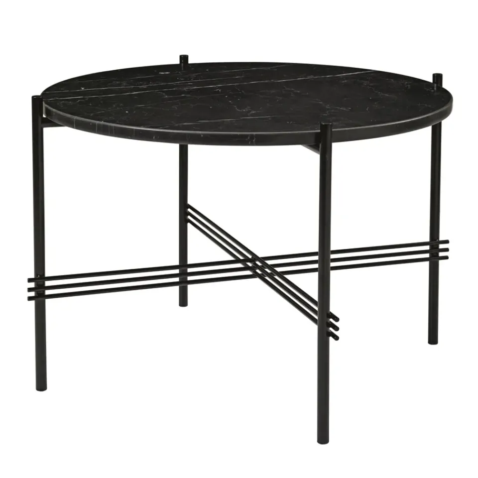 GUBI Coffee Tables*Ts sofa table legs O 55 Cm, marble Black
