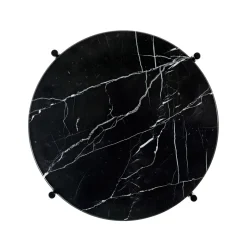 GUBI Side Tables*Ts table legs O 40 Cm, marble Black