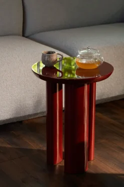 &Tradition Side Tables*Tung JA3 side table, burgundy Red
