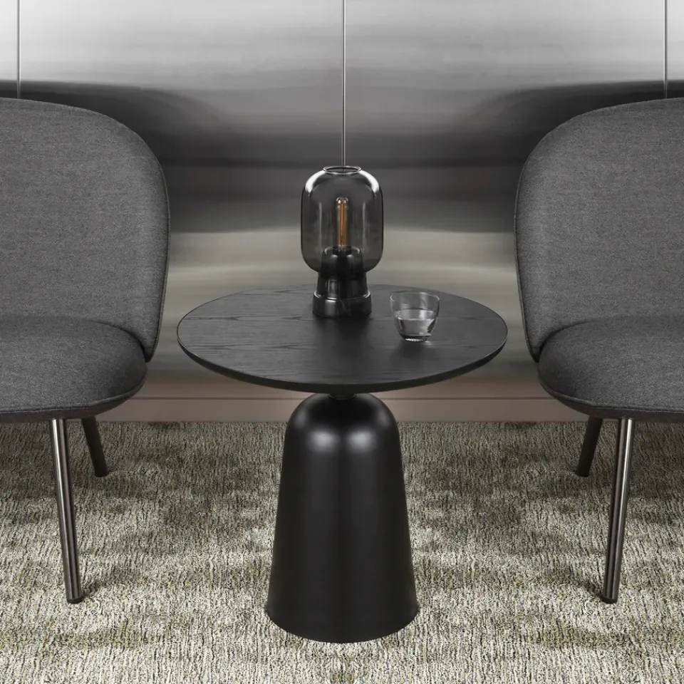 Normann Copenhagen Side Tables*Turn adjustable table Ø55 cm, Black