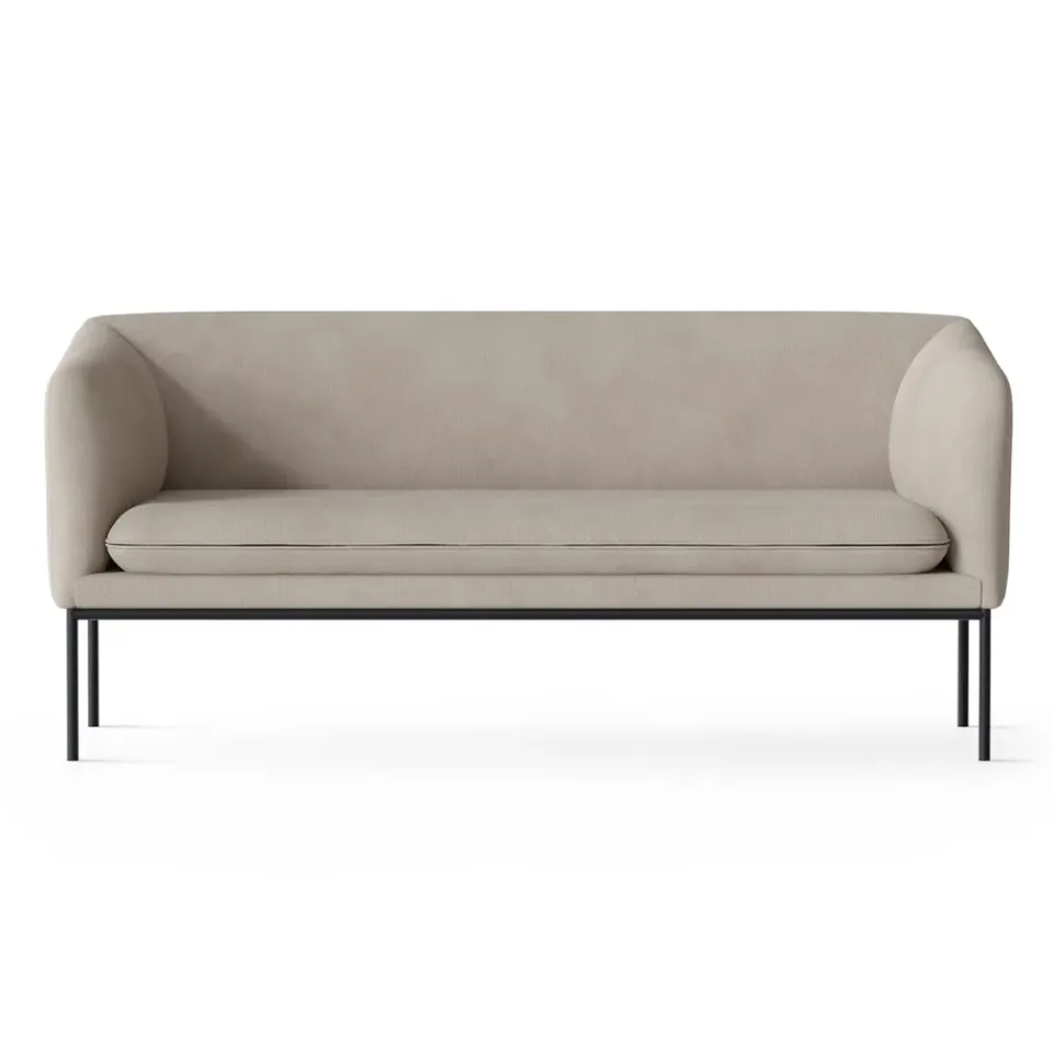 Ferm Living Sofas*Turn 2-seat sofa, Cotton linen natural Beige