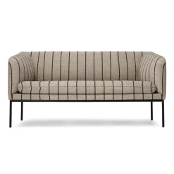 Ferm Living Sofas*Turn 2-seat sofa, Pasadena (striped) BeigeBlack