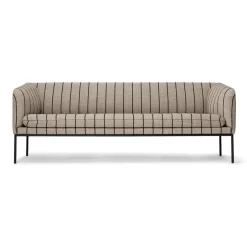 Ferm Living Sofas*Turn 3-seat sofa, Pasadena (striped) BeigeBlack