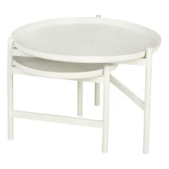 Broste Copenhagen Side Tables*Turner table side table Ø70 cm, White