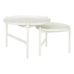 Broste Copenhagen Side Tables*Turner table side table Ø70 cm, White