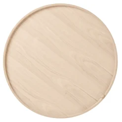 Audo Copenhagen Coffee Tables*Turning table, natural oak-chrome Brown