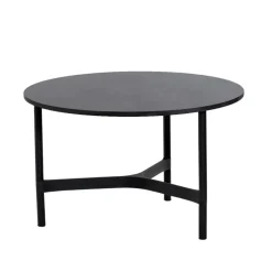 Cane-line Table For Outdoor Use|Outdoor Lounge Furniture*Twist coffee table medium Ø70 cm, Dark -lava Grey
