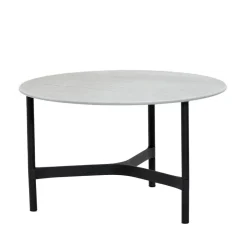 Cane-line Table For Outdoor Use|Outdoor Lounge Furniture*Twist coffee table medium Ø70 cm, Fossil -lava Grey