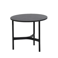 Cane-line Table For Outdoor Use|Outdoor Lounge Furniture*Twist coffee table small Ø45 cm, Dark -lava Grey