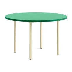 HAY Dining Tables*Two-Colour dining table Ø120 cm, Ivory-green mint WhiteGreen