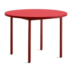 HAY Dining Tables*Two-Colour dining table Ø105 cm, Maroon - Red