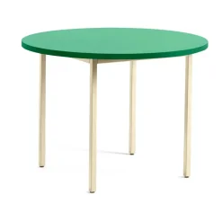 HAY Dining Tables*Two-Colour dining table Ø105 cm, Ivory-green mint WhiteGreen