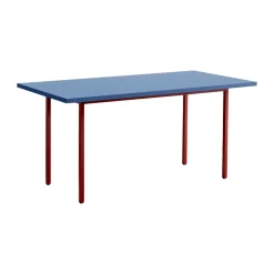 HAY Dining Tables*Two-Colour dining table 90x240 cm, Maroon red-blue RedBlue