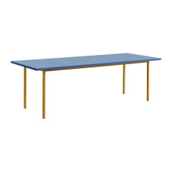 HAY Dining Tables*Two-Colour dining table 90x240 cm, Ochre-blue YellowBlue