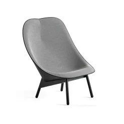 HAY Armchairs & Footstools*Uchiwa lounge chair, /white- oak- leather Black