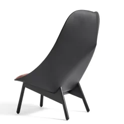 HAY Armchairs & Footstools*Uchiwa lounge chair, /white- oak- leather Black