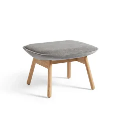 HAY Armchairs & Footstools*Uchiwa ottoman, Roden 05 magnesium-oak-back Lola warm Grey