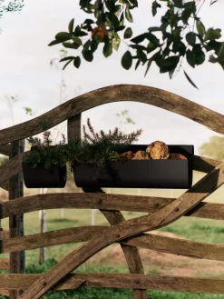 Ferm Living Balcony Furniture*Uma balcony box large 60 cm, Black