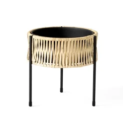 Audo Copenhagen Garden Details & Accessories*Umanoff planter flower box rattan-steel, h27 cm Ø27 cm Beige