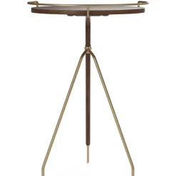 Audo Copenhagen Side Tables*Umanoff side table wallnut-polished brass, 60 cm Brown