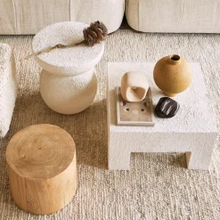 URBAN NATURE CULTURE Side Tables*Umi side table Ø37x44 cm, Off White