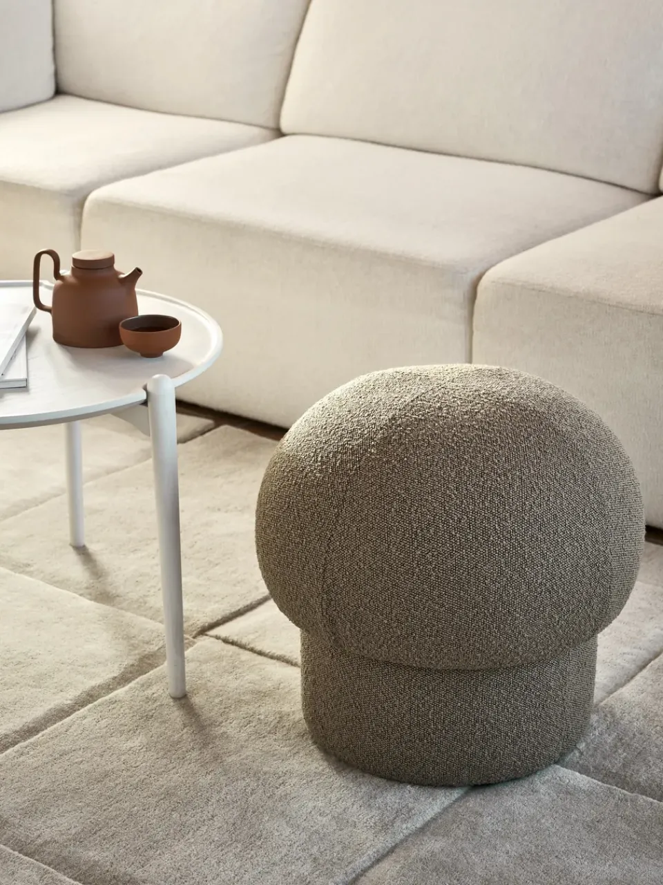 Design House Stockholm Sitting Poufs*Uno pouf Ø50 cm, Brown
