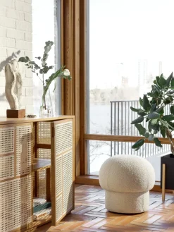 Design House Stockholm Sitting Poufs*Uno pouf Ø50 cm, Cream White