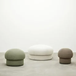 Design House Stockholm Sitting Poufs*Uno pouf Ø94 cm, Cream Beige