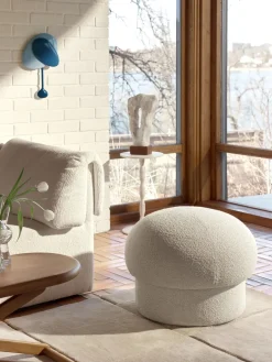 Design House Stockholm Sitting Poufs*Uno pouf Ø65 cm, Cream White
