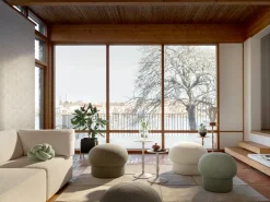 Design House Stockholm Sitting Poufs*Uno pouf Ø65 cm, Cream White