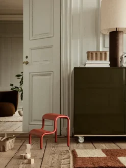 Ferm Living Children's Chairs|Children's Chairs*Up step stool, Poppy Red