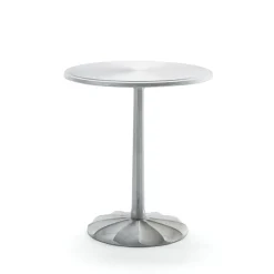 Byarums bruk Table For Outdoor Use*Uppsala table, Aluminum, Ø65cm Silver-coloured