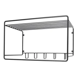 Maze Hat Rack & Hat Shelves*Uptown hat shelf, Black