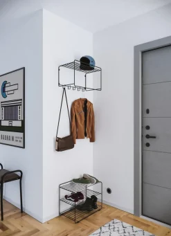 Maze Hat Rack & Hat Shelves*Uptown hat shelf, Black