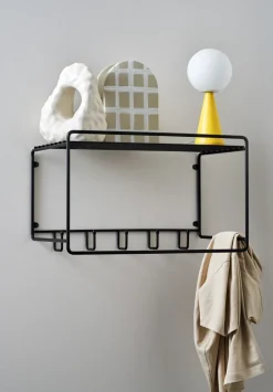 Maze Hat Rack & Hat Shelves*Uptown hat shelf, Black