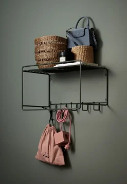 Maze Hat Rack & Hat Shelves*Uptown hat shelf, Green GreenGrey