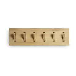 Ethnicraft Clothes Racks, Coat Stands & Hangers*Utilitile wall hanger clothes hanger, Lacquered oak-large Brown