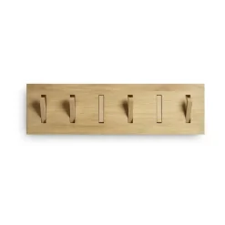 Ethnicraft Clothes Racks, Coat Stands & Hangers*Utilitile wall hanger clothes hanger, Lacquered oak-large Brown